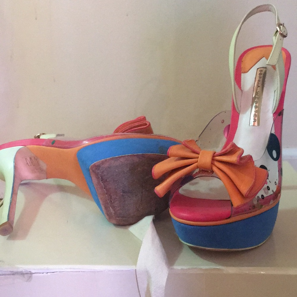 Sophia Webster LEAH pastel platform heels